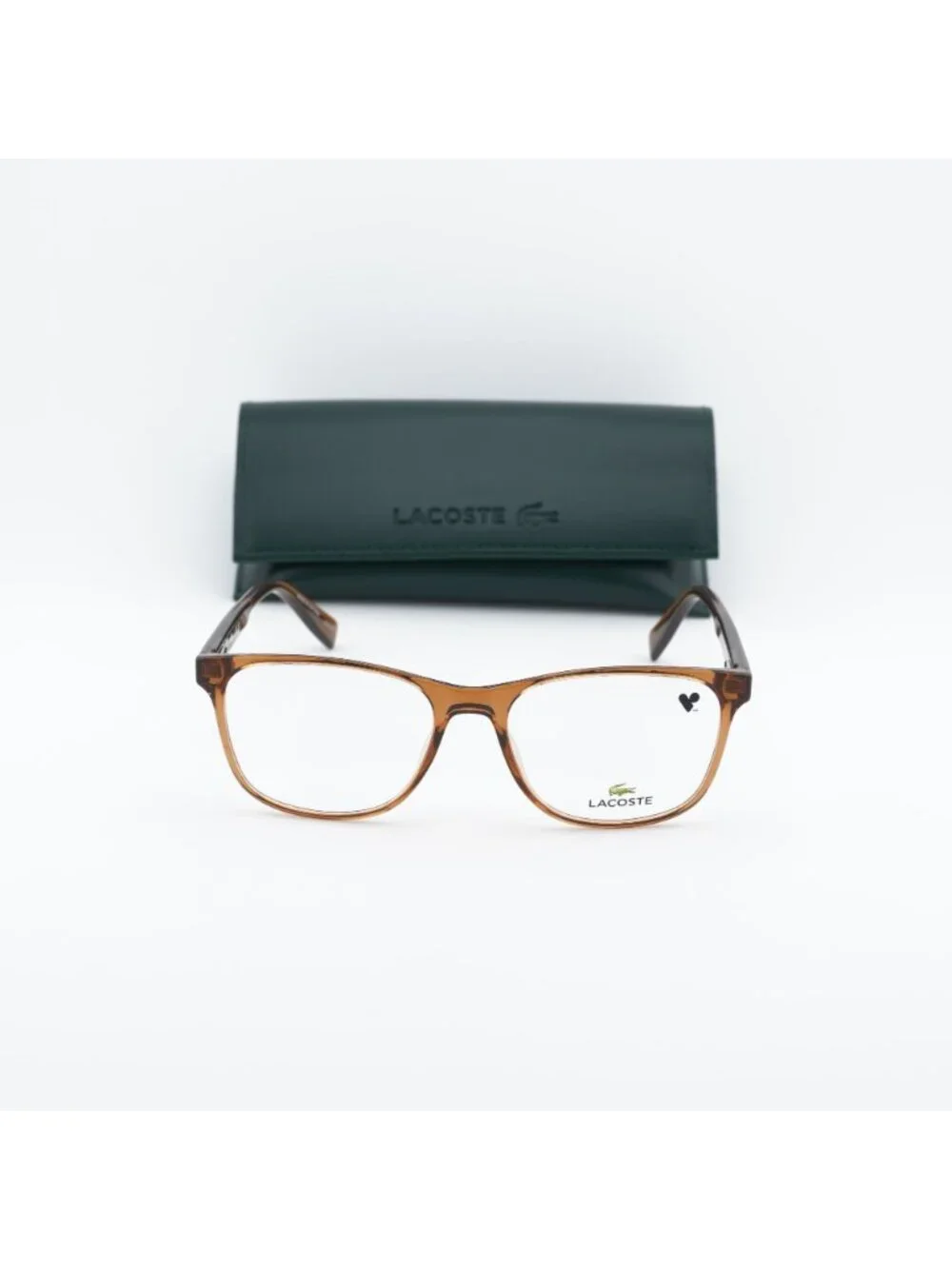 Lacoste L2979 N 210 Square 54mm Eyeglasses - Transparent Brown